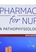 Test bank  for  Pharmacology for Nurses: A Pathophysiologic Approach 6th Edition by Michael Adams, Norman Holland & Carol Urban - Complete, Elaborated and Latest Test Bank. ALL Chapters (1-50) Included & Updated.