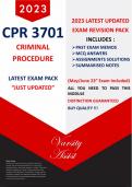CPR3701 "2024" Exam Pack -This is the latest pack - Buy Quality !!