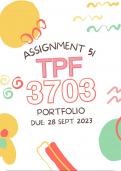 TPF3703 Assignment 51 Portfolio 28 September 2023
