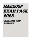 MAE203P EXAM PACK 2023