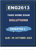 ENG2613 TAKE HOME PORTFOLIO EXAM  -  october/november (COMPLETE ANSWERS) Semester 2      DUE  25  OCTOBER 2023