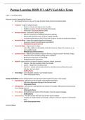 Portage Learning BIOD 151 A&P 1 Lab 6Key Terms A & P 1 - Lab 6 Key Terms.  Portage Learning BIOD 151 A&P 1 Lab 6Key Terms A & P 1 - Lab 6 Key Terms Muscular System: Appendicular Muscles  Any muscle that acts on our arms, legs, shoulder blade, pectoral an