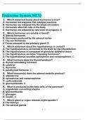 Endocrine System MCQ Test With Questions and Answers 