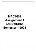 MAC2602 ASSIGNMENT 4 SEMESTER 1 2023