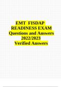 EMT FISDAP READINESS EXAM Questions and Answers (2022/2023) (Verified Answers)