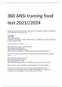 Exam (elaborations) Food handlers licence  