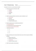 NR 283  Quiz 4- NR 283 Pathophysiology Chamberlain College of Nursing