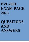 PVL2601 EXAM PACK 2023