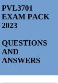 PVL3701 EXAM PACK 2023