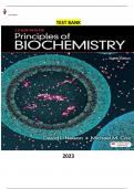 Test bank for Lehninger Principles of Biochemistry 8th Edition by David L. Nelson - Complete, Elaborated and Latest Test Bank. ALL Chapters (1-82) Included & Updated