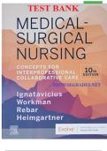 Medical Surgical Nursing 10th Edition Ignatavicius Workman Test Bank