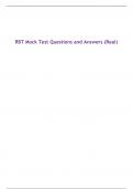 RBT Mock Test Questions and Answers (Real)