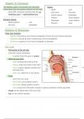 Chapter 8.1 - Digestive System Summary