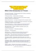 WGU C182 Introduction to IT Exam (Latest 2022/2023) Verified Answers