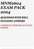 MNM2604 EXAM PACK 2024