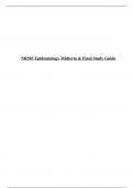 NR503  Midterm Exam, Study Guide, NR503: Student Consult Questions and Answers, NR 503: Population Health, Epidemiology & Statistical Principles, Chamberlain.