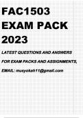 FAC1503 EXAM PACK 2023