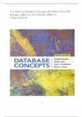 Test Bank for Database Concepts, 9th Edition