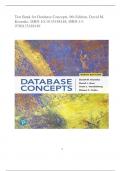 Test Bank for Database Concepts, 9th Edition