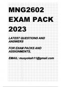 MNG2602 EXAM PACK 2023