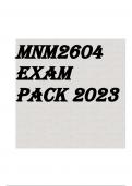 MNM2604 EXAM PACK 2023