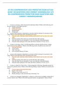 ATI RN COMPREHENSIVE 2023 PREDICTOR EXAM ACTUAL EXAM 180 QUESTIONS AND CORRECT ANSWERS/2023 ATI RN COMPREHENSIVE PREDICTOR EXAM QUESTIONS AND CORRECT ANSWERS|AGRADE