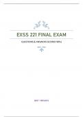 EXSS 221 FINAL EXAM - QUESTIONS & ANSWERS (SCORED 98%) LATEST VERSION