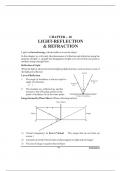 Class 10 physics ch 1 light notes with full explanation and with numericals for practice more and more , you can achieve 100% from these notes and can score more then 95% in board exsm I guarantee  you 