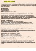 NR 222- Exam 2 review questions and answers A 6-month-old child from Guatemala was adopted by an American family in Indiana. The child's socialization into the American midwestern