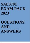 SAE3701 EXAM PACK 2023