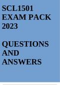 SCL1501 EXAM PACK 2023