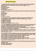 WITS Practice Exam Questions And Answers 2023 Course WITS Practice Institution WITS Practice During the initial consultation with a client you discover they regularly smoke. This type of risk factor falls into which category? (p. 5) A) Inherited B) Enviro