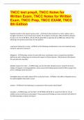 TNCC test prepA, TNCC Notes for Written Exam, TNCC Notes for Written Exam, TNCC Prep, TNCC EXAM, TNCC 8th Edition