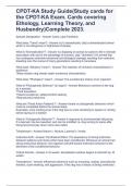 CPDT-KA Study Guide(Study cards for the CPDT-KA Exam. Cards covering Ethology, Learning Theory, and Husbandry)Complete 2023.