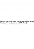 BIO 201L Lab 1 Introduction to Science Questions and 100%Correct Answers 2022/2023. BIO 201L Lab 3 Mitosis and Meiosis 2022/2023 (worksheet), BIO201L Lab 7 The Muscular System with Questions and Correct Answers (100% Rated) 2022/2023 &  BIO201L Lab 8 Work