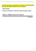 Test Bank for Brunner & Suddarth's Textbook of Medical-Surgical Nursing, 13th Edition (Hinkle, 2013), All Chapters