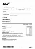 AQA A LEVEL BUSINESS PAPER 3[71323]