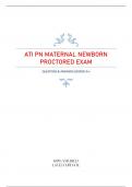 ATI PN MATERNAL NEWBORN  PROCTORED EXAM QUESTIONS & ANSWERS (SCORED A+)