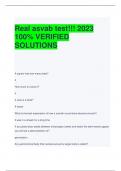 Real asvab test!!! 2023  100% VERIFIED  SOLUTIONS