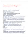 NR 503 Week 8 Final Quiz Population Health Epidemiology and Statistical Principles,,Complete/ Final Quiz Population Health Epidemiology and Statistical Principles,, questions and Answers already Graded... A.