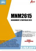 MNM2615 ASSIGNMENT 3 PORTFOLIO 2024