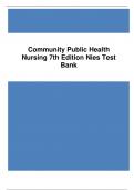 COMMUNITY-PUBLIC HEALTH NURSING 7TH EDITION GRADED A+