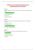 Walden University NURS 6551 Midterm Exam 2. Questions and Answers (Graded A)