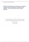 (Solution) NURS 6630 Week 10 Assignment: Assessing and Treating Patients With Impulsivity, Compulsivity, and Addiction / A Puerto Rican Woman with Comorbid Addiction.