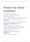 Exam (elaborations) chemo 