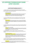 ATI CAPSTONE PHARMACOLOGY EXAM2 LATEST 2022/2023