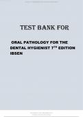 TEST BANK FOR ORAL PATHOLOGY FOR THE DENTAL HYGIENIST 7TH EDITION IBSEN.pdf