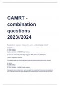 Exam (elaborations) CAMRT 