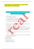 POST TEST ATLS 2023 With Correct and Verified  ANSWERS (SOAL POST TEST).