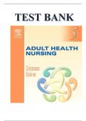 Christensen & Kockrow: Adult Health Nursing, 5th Edition Test Bank